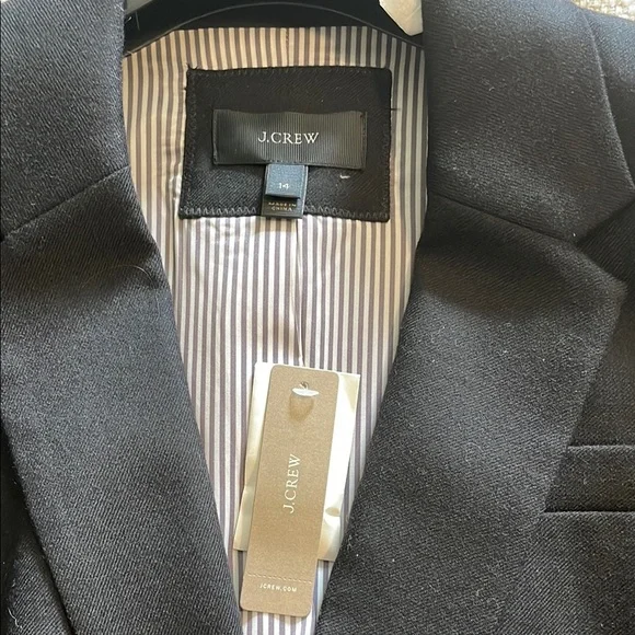 J Crew Carnaby Black Blazer with Gold Buttons - Picture 2 of 3